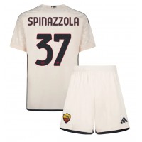 Camisa de time de futebol AS Roma Leonardo Spinazzola #37 Replicas 2º Equipamento Infantil 2023-24 Manga Curta (+ Calças curtas)